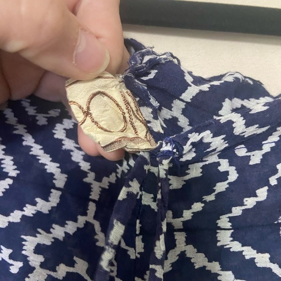 Cartoon women's printed boho batik drawstring ankle tie beach pants EUC - Picture 5 of 8